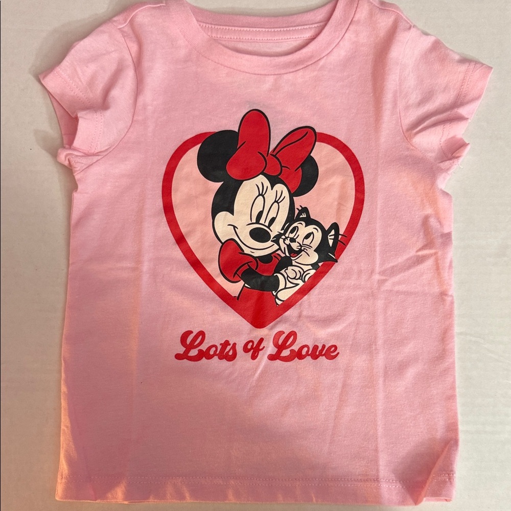 Disney Pink Minnie Mouse 'Lots of Love' Tee
